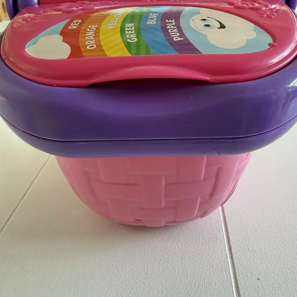 Leap Frog Pink Picnic Basket Toy Working Buttons and Music Basket Only